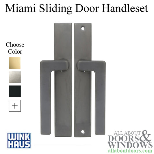 Miami Sliding Patio Door Handle -Inactive/Dummy, Left Hand -