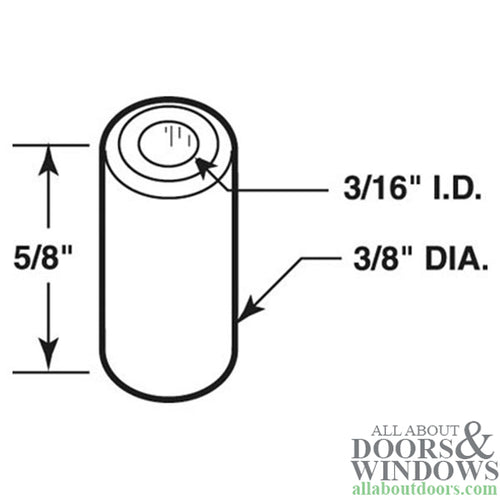 Pin Cap / Guide, 3/16 I.D., Nylon Replacement - Each - Pin Cap / Guide, 3/16 I.D., Nylon Replacement - Each