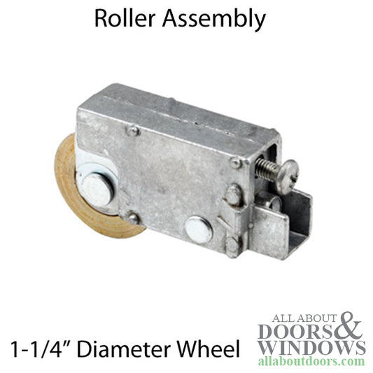 Sliding Patio Door Roller For Old Style Acorn Doors 1.25 Inch Steel Roller With Metal Housing