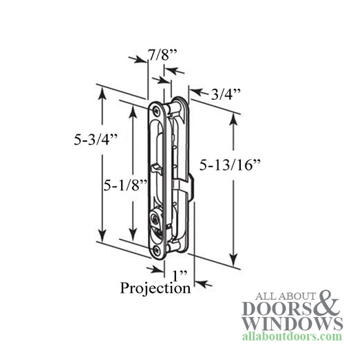 Non-Handed Latch & Pull for Sliding Screen Door - Choose Color - Non-Handed Latch & Pull for Sliding Screen Door - Choose Color