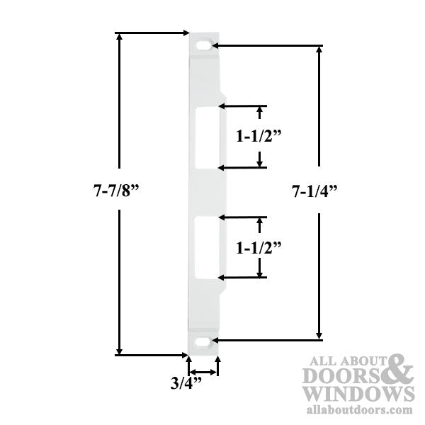 Strike Plate - White - Strike Plate - White