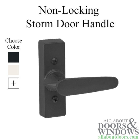 Non-Locking Storm Door  handle, Inside Rotary Latch