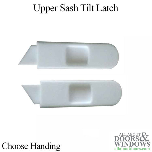 Upper Sash Tilt Latch, Left Hand, V3 Series Double Hung Windows, White