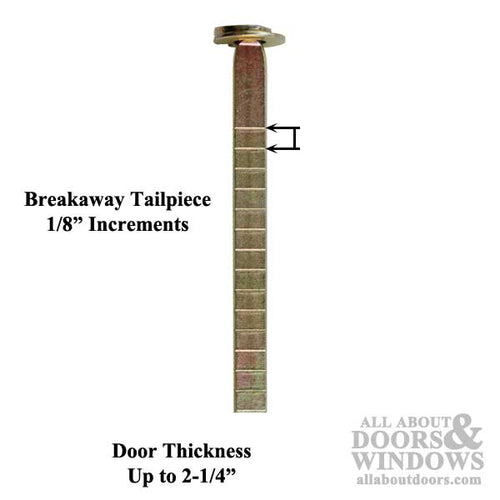 Replacement Cylinder Tail Piece with Break Off Tabs 60mm Length - Replacement Cylinder Tail Piece with Break Off Tabs 60mm Length