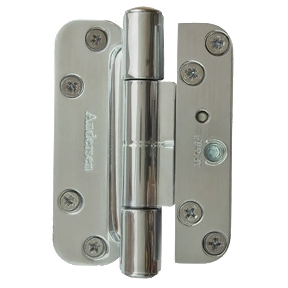 Andersen Single Hinge, Left Hand (2005-Present) - Brushed Chrome - Andersen Single Hinge, Left Hand (2005-Present) - Brushed Chrome