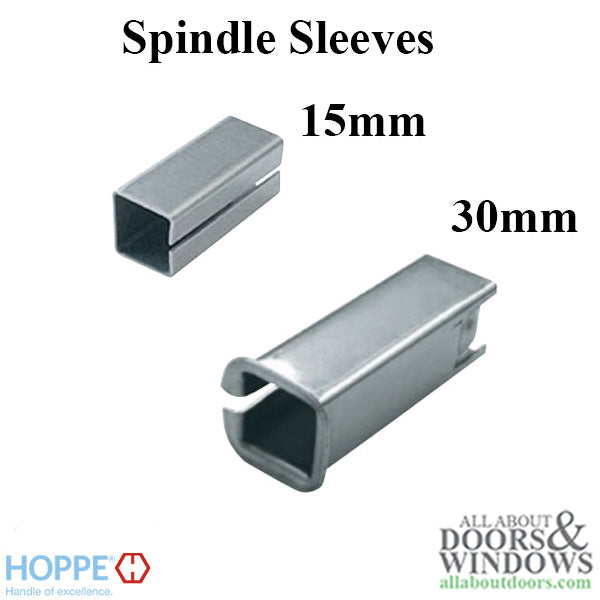 HOPPE 8mm to 9mm Spindle Sleeve Adapter, 15mm Long - HOPPE 8mm to 9mm Spindle Sleeve Adapter, 15mm Long