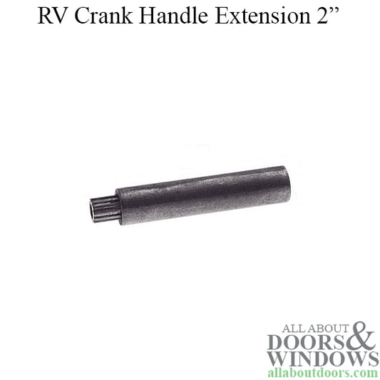 RV Crank Handle Extension 2" Shank Diecast