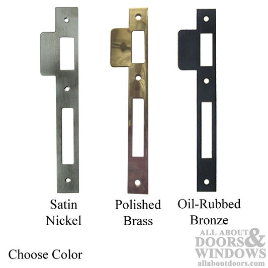 Strike Plate for Mortise Lock - Choose Color