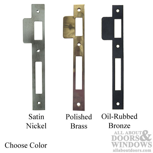 Strike Plate for Mortise Lock - Choose Color - Strike Plate for Mortise Lock - Choose Color