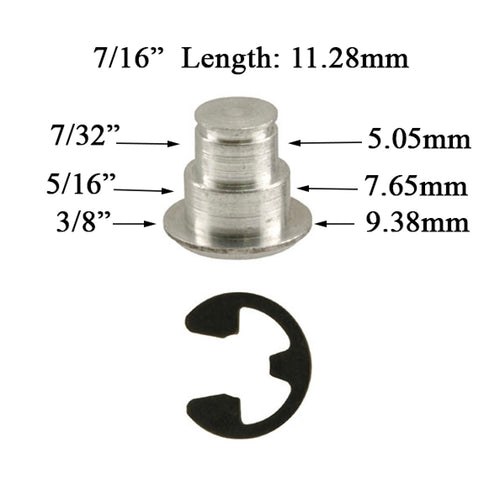 Jalousie and Awning Window Link Groove Pin 7/16
