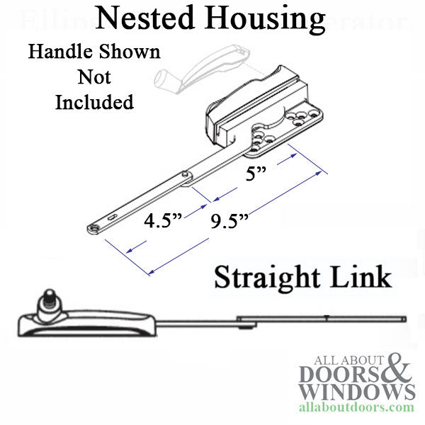 Truth 15.30 Weather Shield Split Arm Nested Operator Straight 4-1/2
