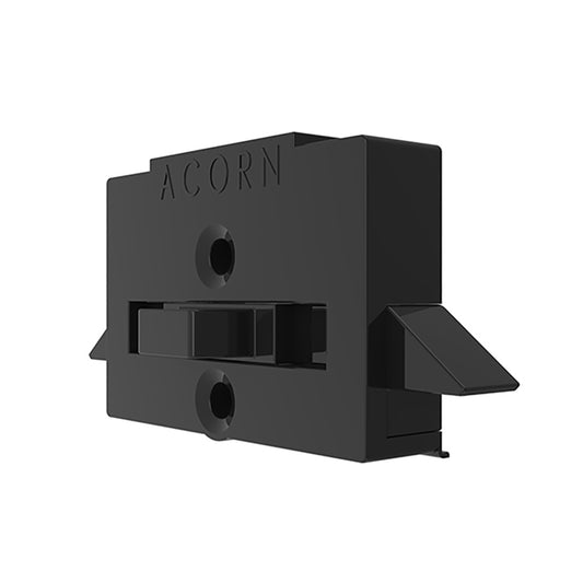 Acorn Plastic Window Latch, Non-Handed - Black
