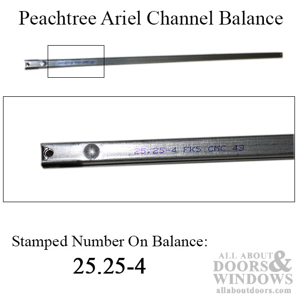 Peachtree Ariel 25-1/4-4 Channel Balance 3660 Non-Tilt Window - Peachtree Ariel 25-1/4-4 Channel Balance 3660 Non-Tilt Window