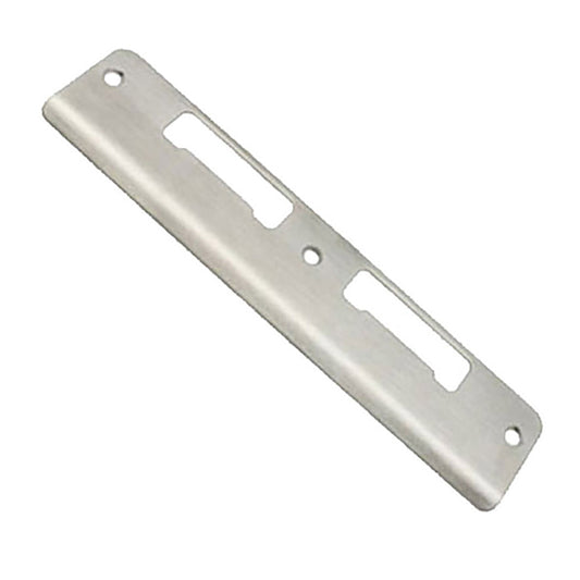 HOPPE Latch and Deadbolt Strike with Curved Lip for 1-3/4" Thick Doors Stainless Steel