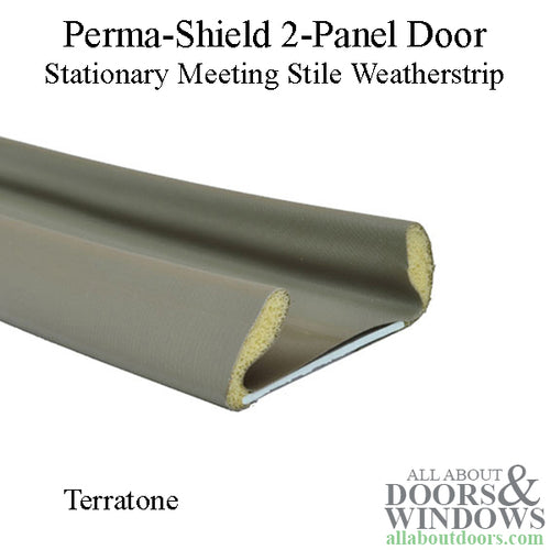 Andersen Perma-Shield 2-Panel Gliding Door Stationary Meeting Stile Weatherstrip - Terratone - Andersen Perma-Shield 2-Panel Gliding Door Stationary Meeting Stile Weatherstrip - Terratone