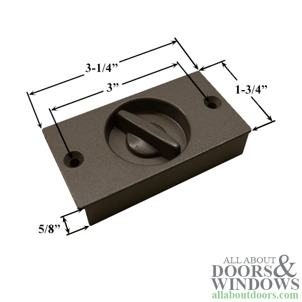 Andersen Perma-Shield 3 Panel Gliding Door Screen Latch - Stone - Andersen Perma-Shield 3 Panel Gliding Door Screen Latch - Stone