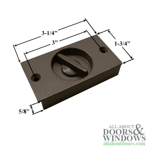 Andersen Perma-Shield 3 Panel Gliding Door Screen Latch - Stone - Andersen Perma-Shield 3 Panel Gliding Door Screen Latch - Stone