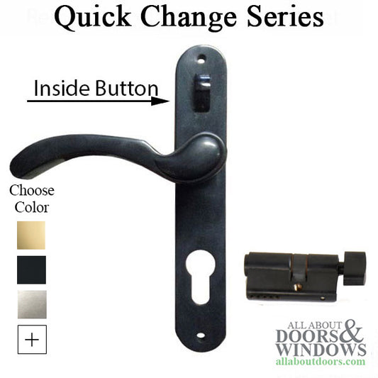 Andersen EMCO Storm Door Handleset with Lock Bar Slide Button- Choose Color