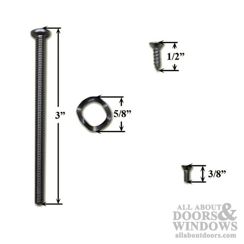 Sliding Door Handle Screw Package - 3