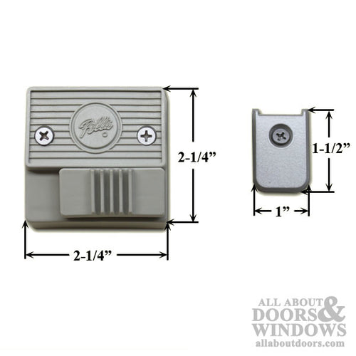 Pella Security Foot Bolt for Sliding Door Champagne Choose Handing - Pella Security Foot Bolt for Sliding Door Champagne Choose Handing