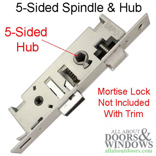 Larson QuickFit 5 Sided Spindle Mortise Lock Body NO Trim Choose Color - Larson QuickFit 5 Sided Spindle Mortise Lock Body NO Trim Choose Color