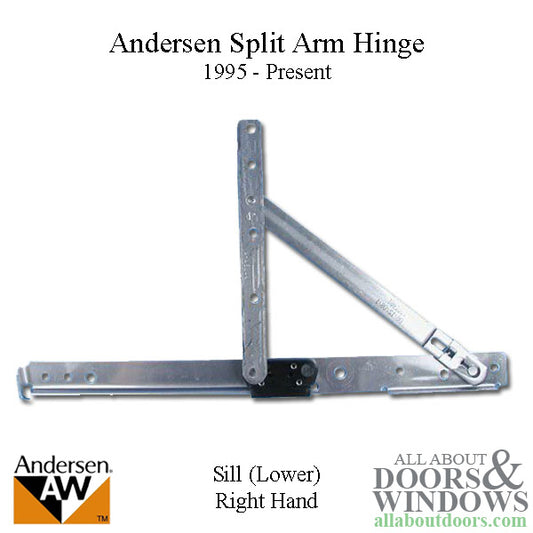 Andersen Split Arm Hinge For Casement Windows Right Handed Split Arm Hinge For Windows From 1995 - Present