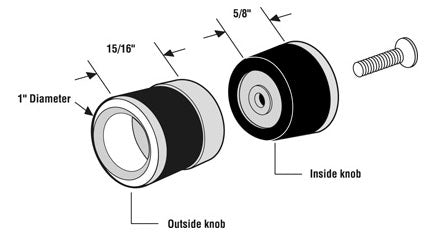 Diecast Finger Pull for Shower Door Polished Chrome - Diecast Finger Pull for Shower Door Polished Chrome