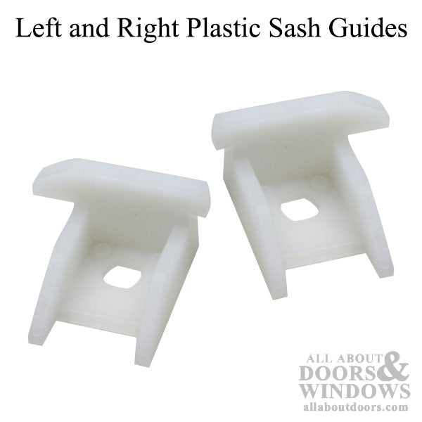 Left and Right Plastic Sash Guide Set - Left and Right Plastic Sash Guide Set