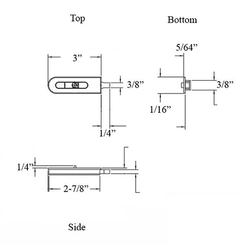 Tilt Latch w/ Flange , Die Cast - Tilt Latch w/ Flange , Die Cast
