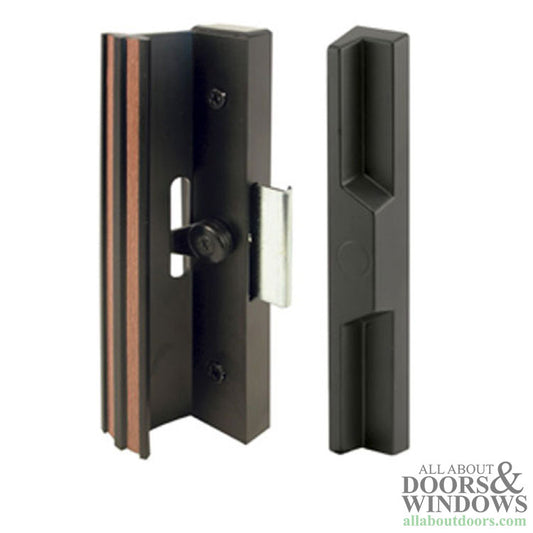 Sliding Patio Door Handle Set with Extruded Aluminum Inside Pull and Die-cast Outside Pull