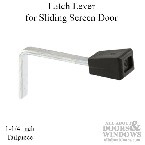 Steel Lever Latch with 1-1/4 Inch Tail for Sliding Glass Door - Steel Lever Latch with 1-1/4 Inch Tail for Sliding Glass Door