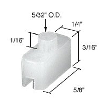 Bottom Glide - Sliding Windows, Glides / Guides - Nylon