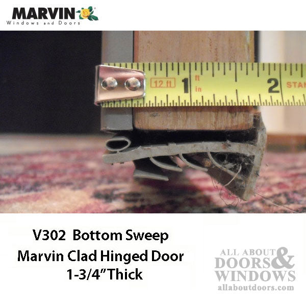 Marvin Door Sweep, Bottom Seal -  Weatherstrip V302 - Beige - Marvin Door Sweep, Bottom Seal -  Weatherstrip V302 - Beige