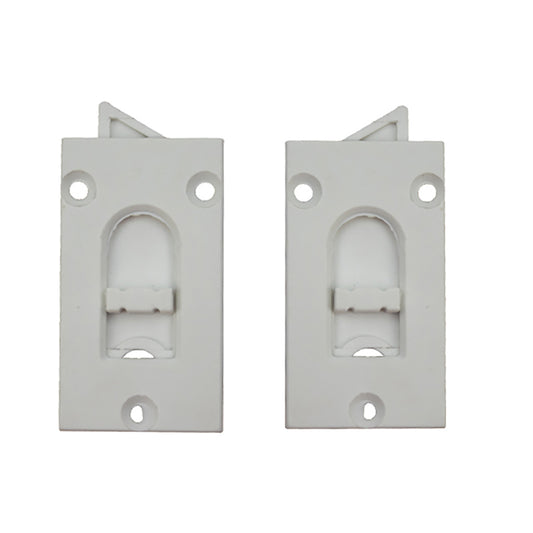 Reversible Tilt Latch, 3 Screw Hole - White
