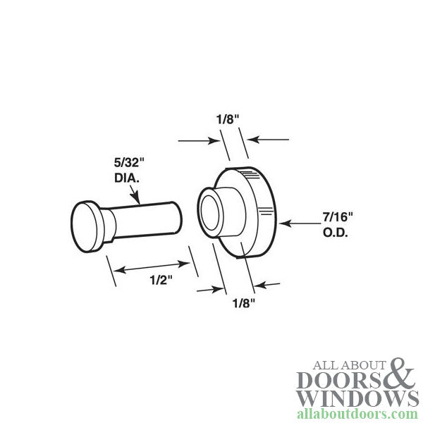 Roller (Flat) - Sliding Windows, Steel / Nylon - Roller (Flat) - Sliding Windows, Steel / Nylon