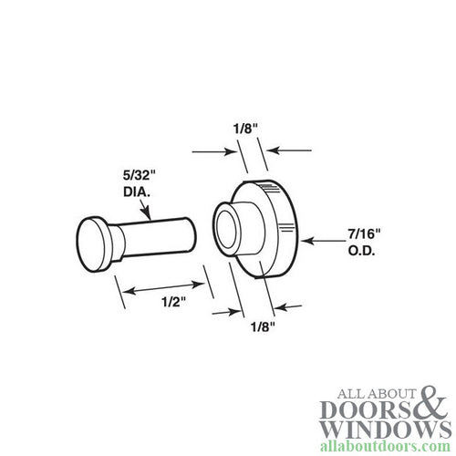 Roller (Flat) - Sliding Windows, Steel / Nylon - Roller (Flat) - Sliding Windows, Steel / Nylon