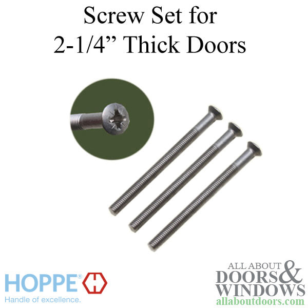 M5 x 65mm , 2-1/2 Inch screw pack - 3 Screws - Satin Nickel - M5 x 65mm , 2-1/2 Inch screw pack - 3 Screws - Satin Nickel