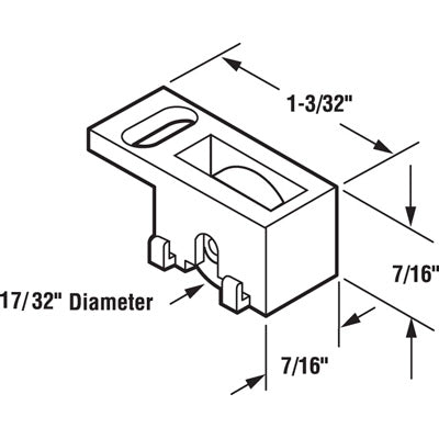 Discontinued - Roller Assembly (Flat) - Sliding Windows, Nylon / Brass - Discontinued - Roller Assembly (Flat) - Sliding Windows, Nylon / Brass