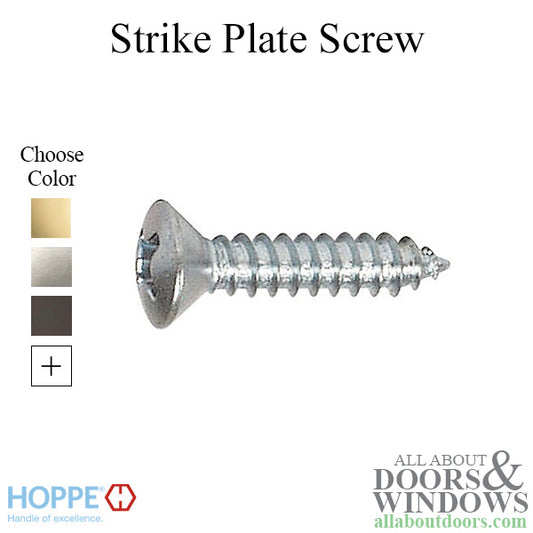 HOPPE Screw for Strike Plates Phillips Head Oval