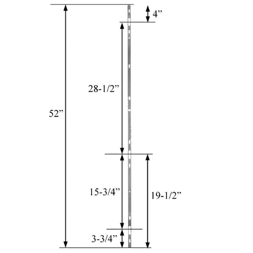 Fuhr Sliding Multipoint Lock Strike Plate 52