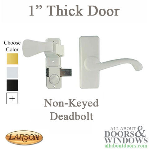 Larson Storm door Handle, Surface mount w/ Deadbolt