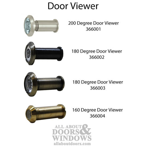 Door Viewer 200 degree 1-3/8 in to 2-1/4 in - Choose Finish - Door Viewer 200 degree 1-3/8 in to 2-1/4 in - Choose Finish