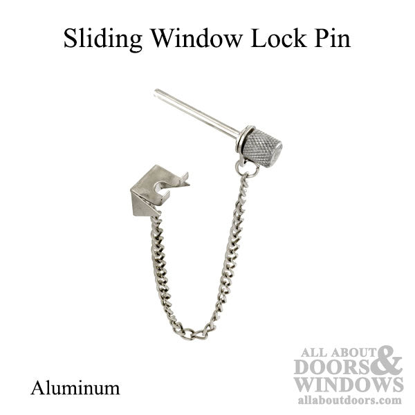 Window Locking Pin, 1/8 inch Diameter - Aluminum - Window Locking Pin, 1/8 inch Diameter - Aluminum