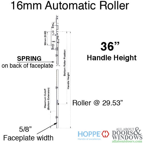 16mm Auto Gear, 45/92, Roller @ 29.53