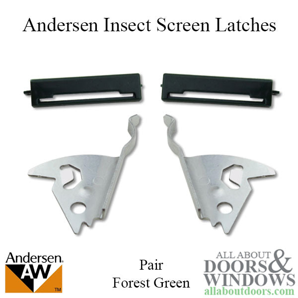 Andersen Perma-Shield Narroline Windows - Latches - Insect Screen (Pair) (1991 to Present) - Forest Green - Andersen Perma-Shield Narroline Windows - Latches - Insect Screen (Pair) (1991 to Present) - Forest Green