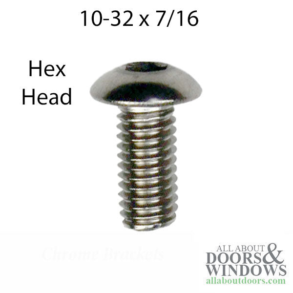Marvin Hex Drive Truss Head Escutcheon Adapter Screw 10-32 x 7/16 inch SFD - Marvin Hex Drive Truss Head Escutcheon Adapter Screw 10-32 x 7/16 inch SFD