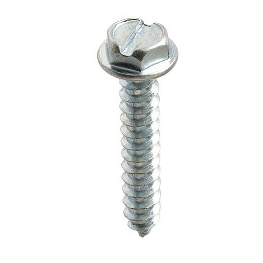10-12 x 1-1/4" Slotted Hex Head, Wood Screw, 25 pack
