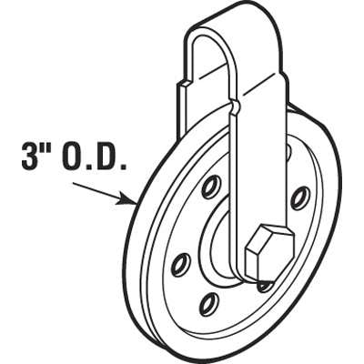 Pulley, 3 Inch diameter - 2 pack - Pulley, 3 Inch diameter - 2 pack