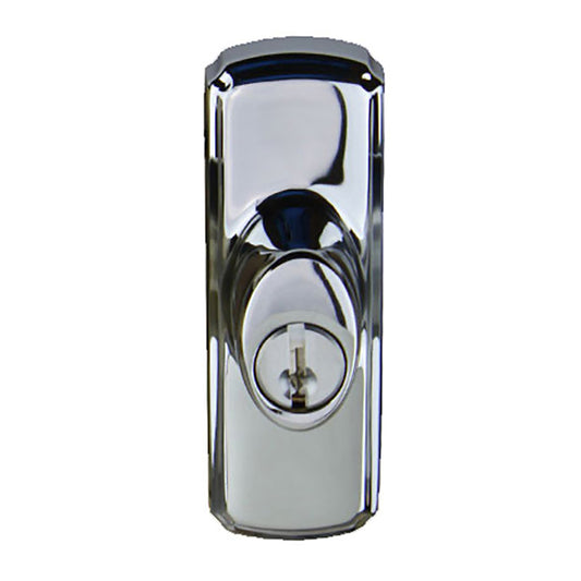 Andersen Frenchwood Gliding Door Hardware - Newbury Lock Assembly - Chrome - Right-Handed