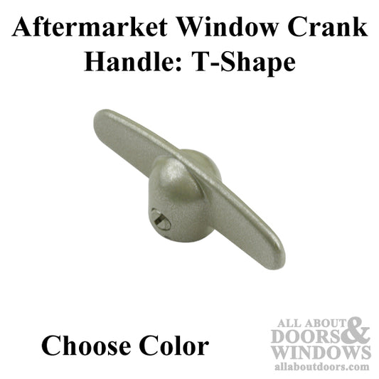 Crank Handle, 11/32 Spline, T-Shape - Choose Color